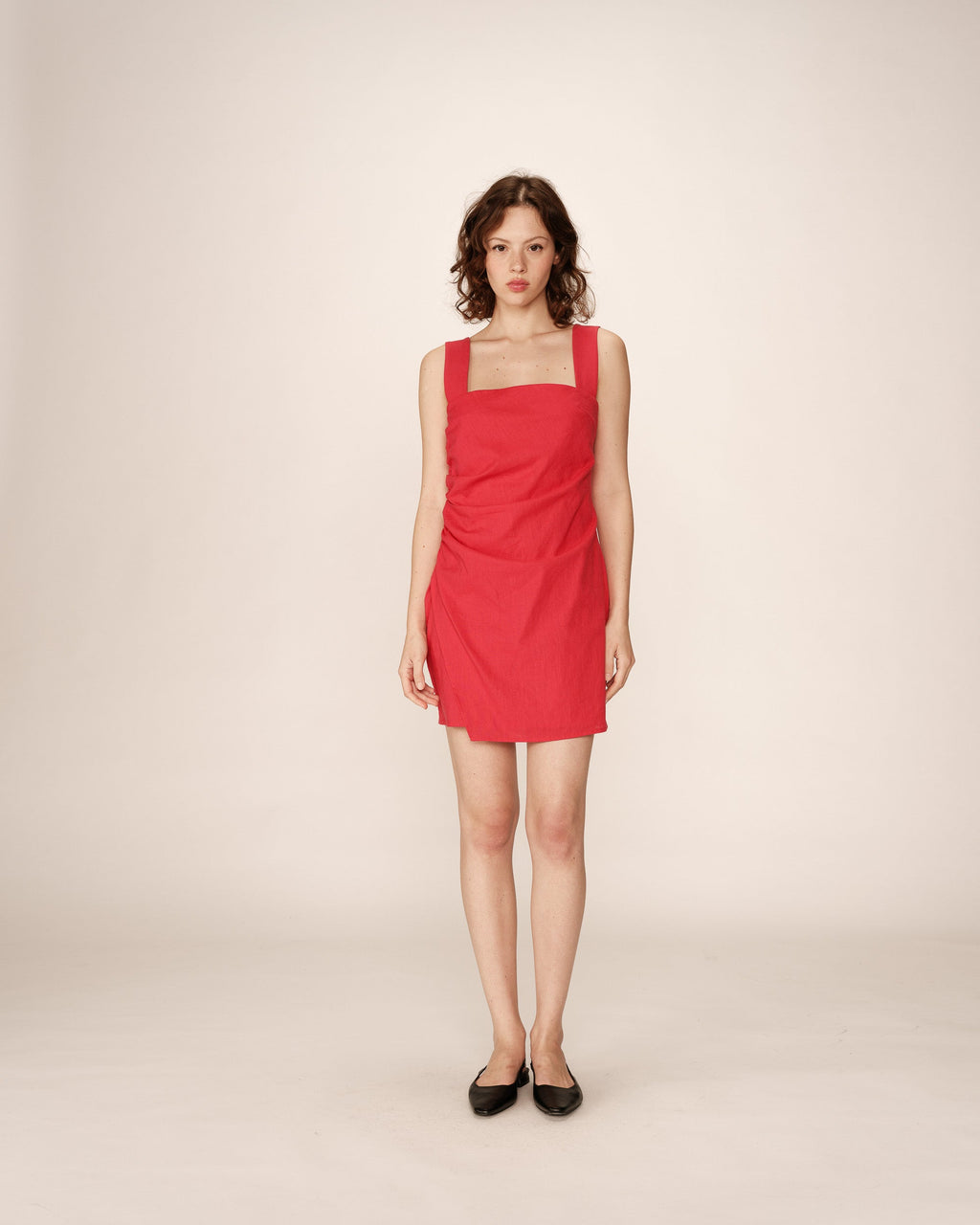 Pauline Short Dress - Red