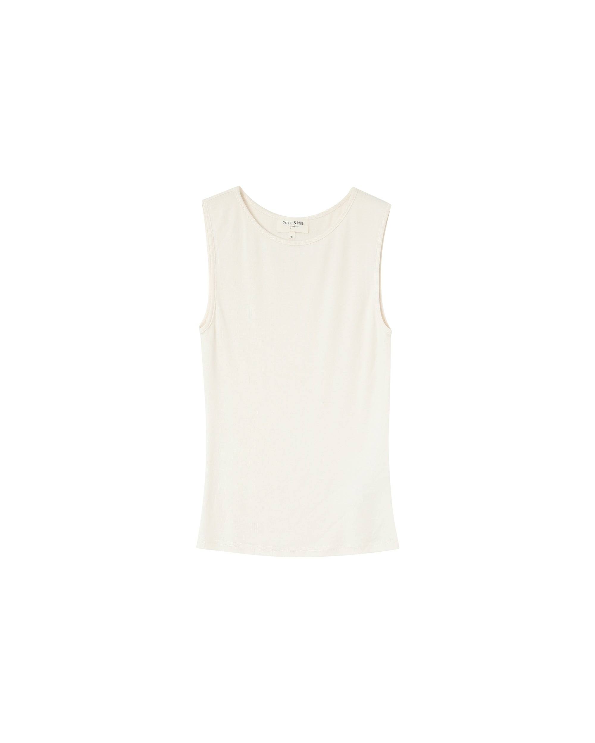 Camiseta de Tirantes Ajustada Cruda Paulin