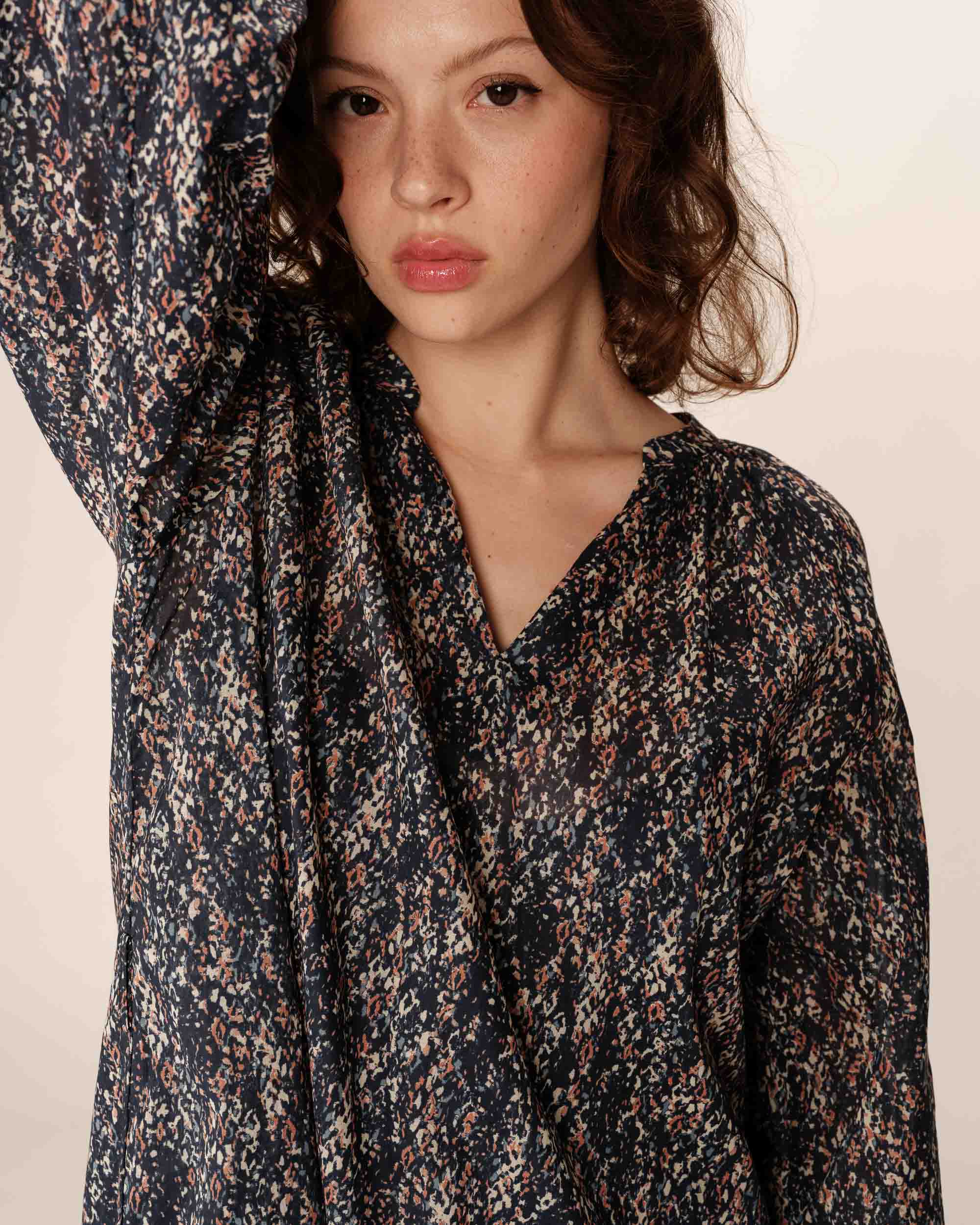 Pazur Short Dress - Navy
