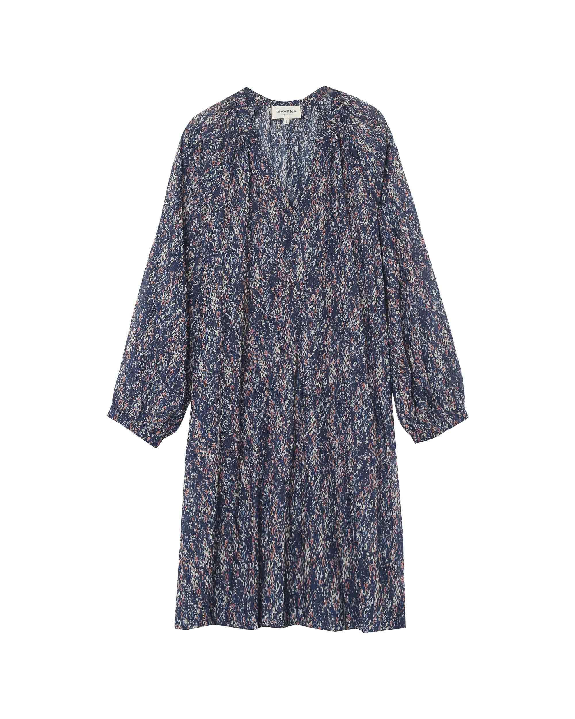 Pazur Short Dress - Navy