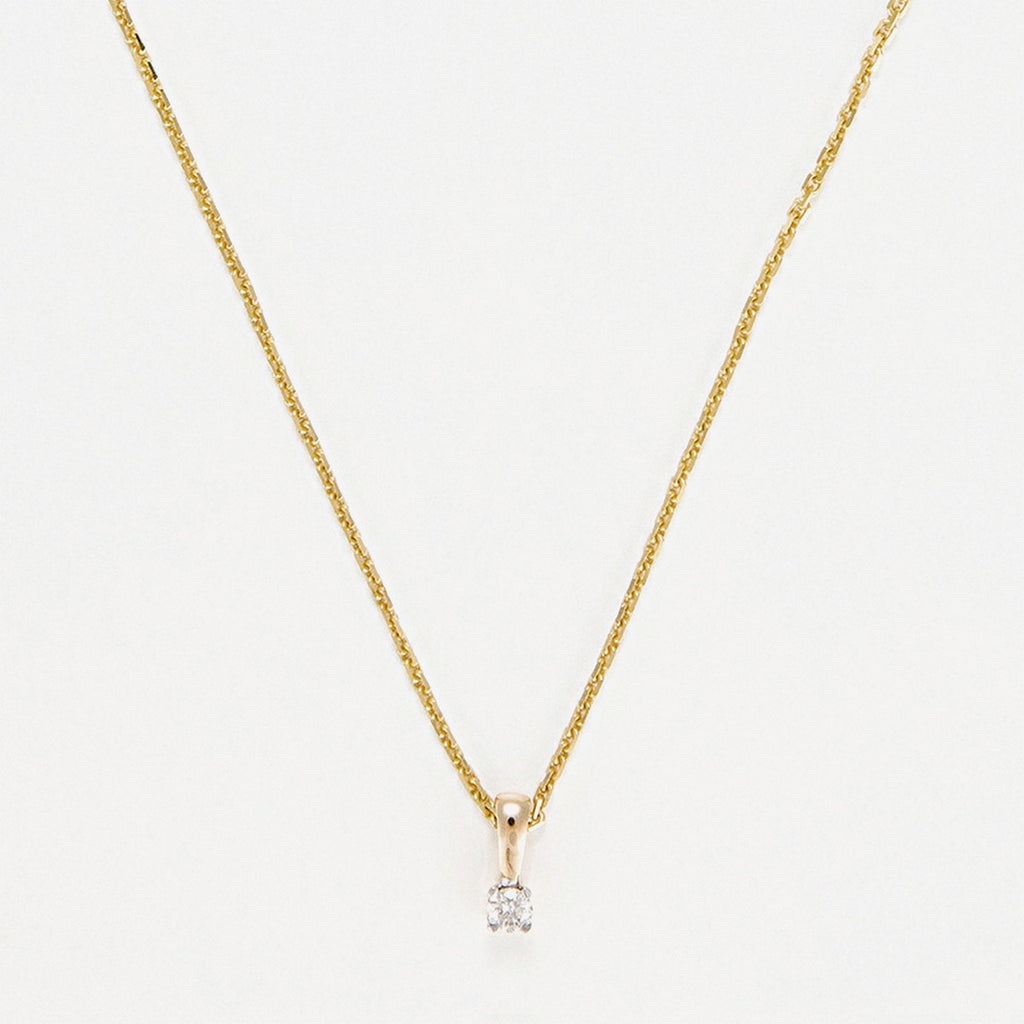 Pendentif "Mon Diamant Pm" Diamant: 0,05Ct/1 - Or Jaune