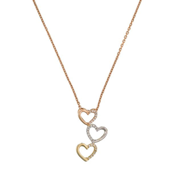 "Coeurs De Couleur" Pendant Diamonds 0.05/27