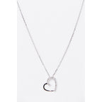 Colgante de diamantes "Precioso Corazón": 0,05/18 - Oro blanco 375/1000