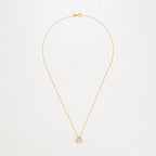 "Elegance Knot" Pendant D0.04Ct/8 - 375/1000 Yellow Gold