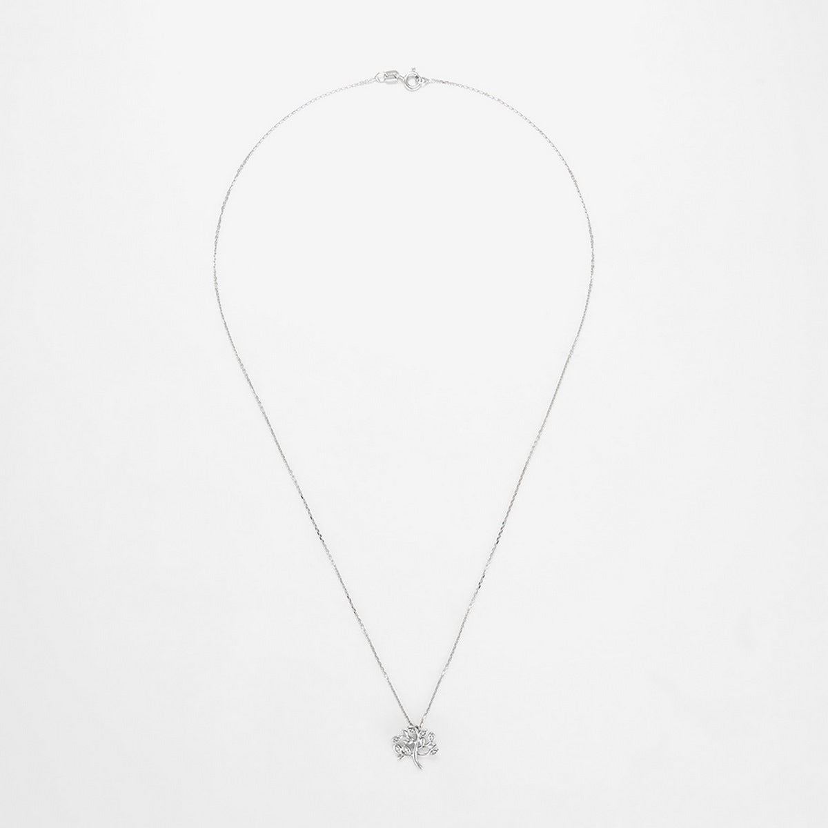 Pendentif "Arbol De La Vida" 0,03Ct/7 - Or Blanc