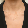 Colgante de diamantes "Idylle" 0.06/9 - Oro amarillo 375/1000