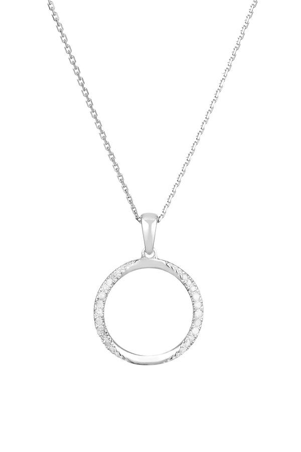 Colgante de diamantes "Oda a la vida" 0.10/22 - Oro blanco 375/1000