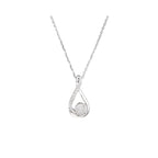 Colgante de diamantes "Kourtney" 0.08/28 - Oro blanco 375/1000