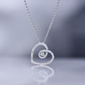 Pendentif "My Sweet Love" Diamants 0,15/51 - Or Blanc 375/1000
