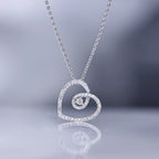 Pendentif "My Sweet Love" Diamants 0,15/51 - Or Blanc 375/1000