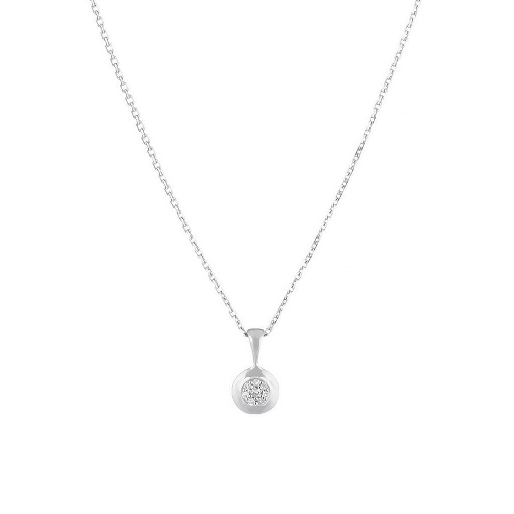 Colgante "Bombe" Diamante 0.02/8 - Oro blanco 375/1000