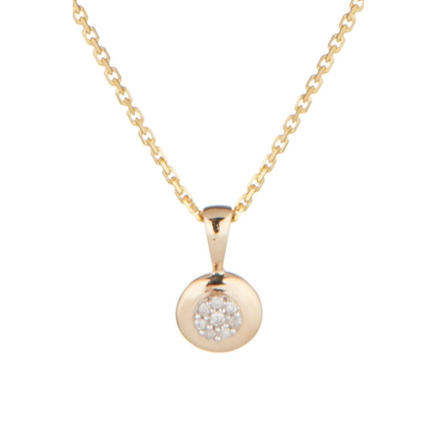 Pendentif "Bombe" Diamants 0,02/8 - Or Jaune 375/1000