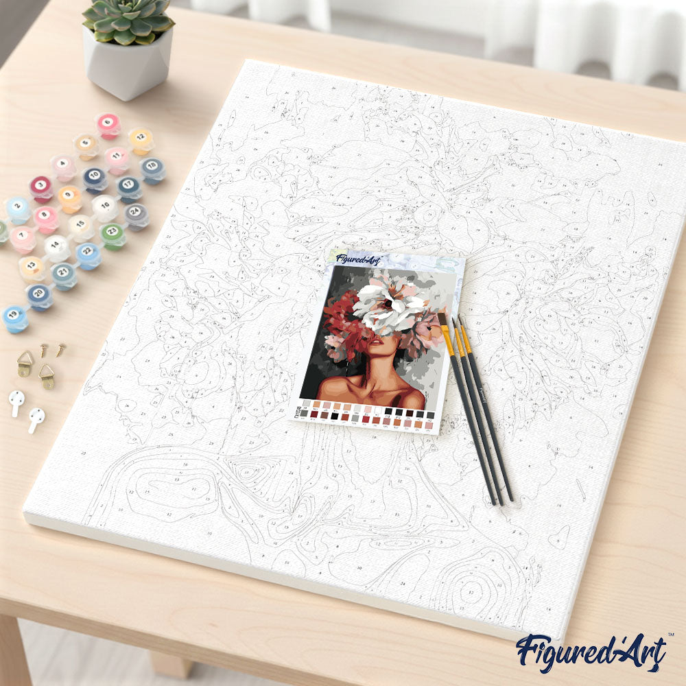 Paint By Numbers - Cherry Blossom Path To The Pagoda