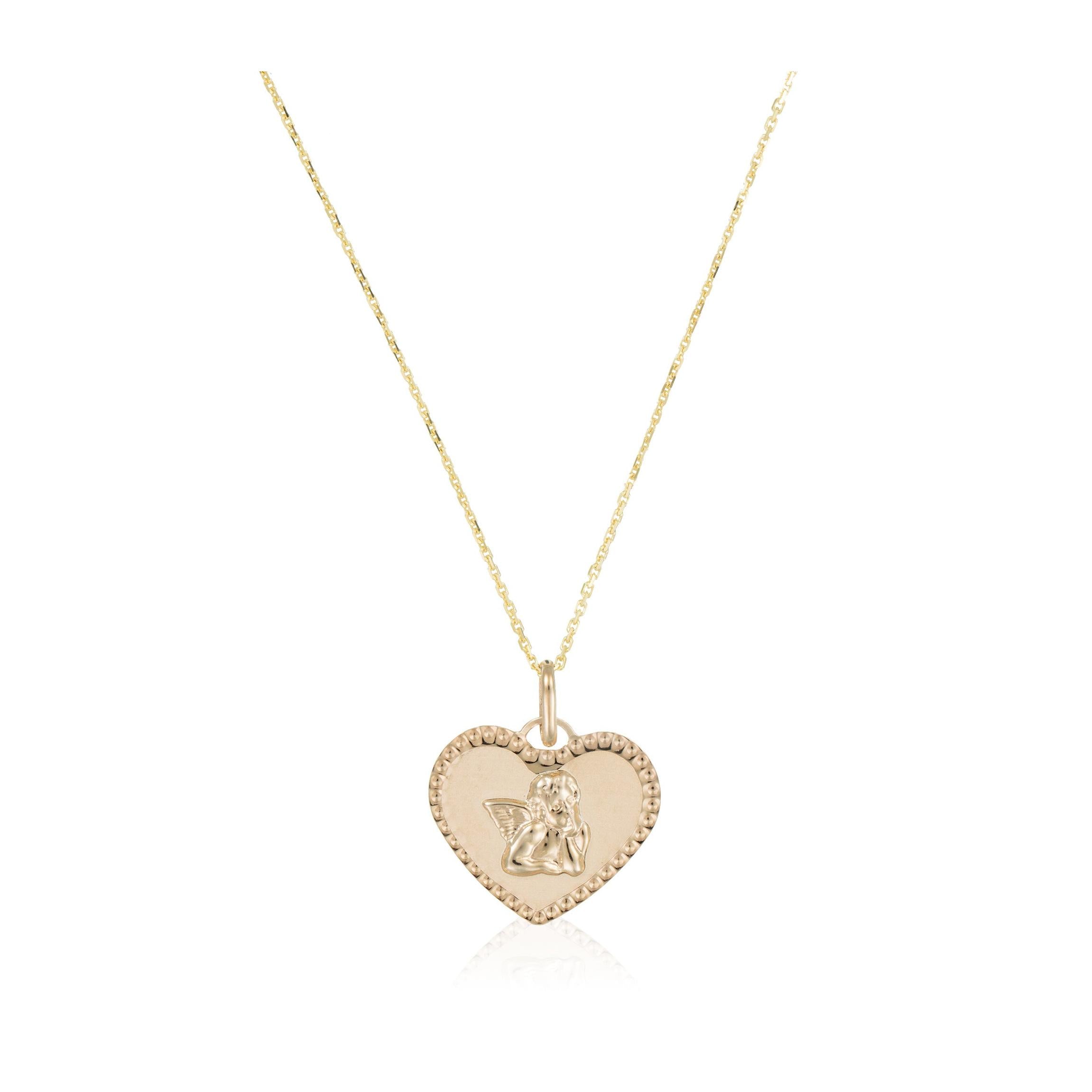 Pendant “Angel in Love” 375/1000 Yellow Gold