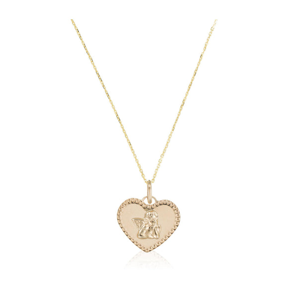 Pendant “Angel in Love” 375/1000 Yellow Gold