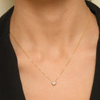 Colgante de Diamantes "Corazón Pequeño" 0.05/13 - Oro Amarillo 375/1000