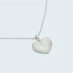 Pendentif "Coeur Précieux" D 0,84/128 - Or Blanc 375/1000