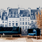 Papel pintado panorámico Grands Boulevards - Azul marino