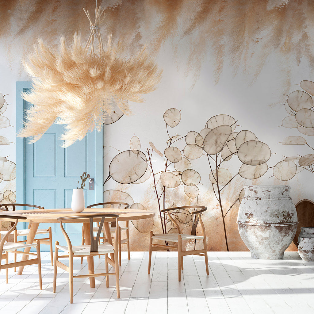 Papel pintado panorámico Lunara - Beige