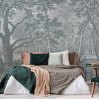 Papel pintado panorámico Brocéliande - Verdigris