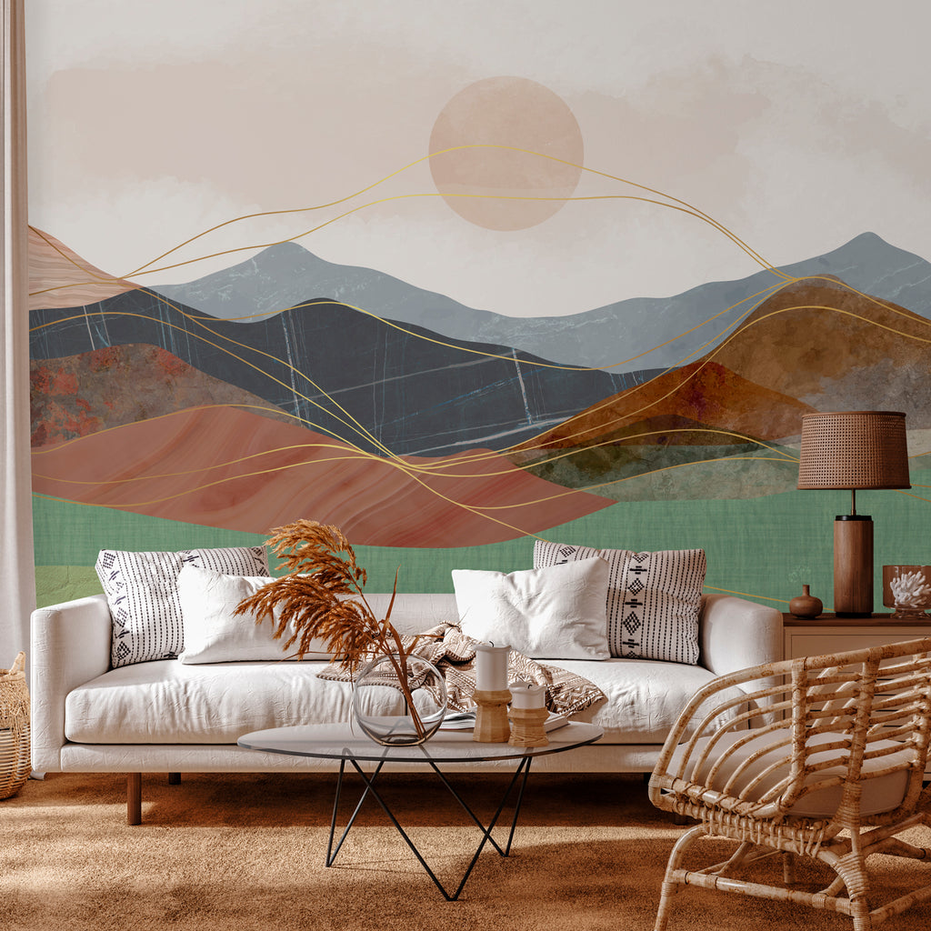 Yoake Panoramic Wallpaper - Multicolor