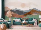 Yoake Panoramic Wallpaper - Multicolor