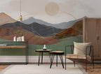 Yoake Panoramic Wallpaper - Multicolor