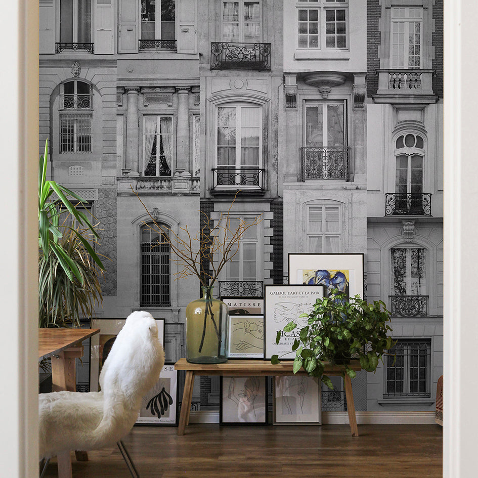 Rive Droite Panoramic Wallpaper - Black
