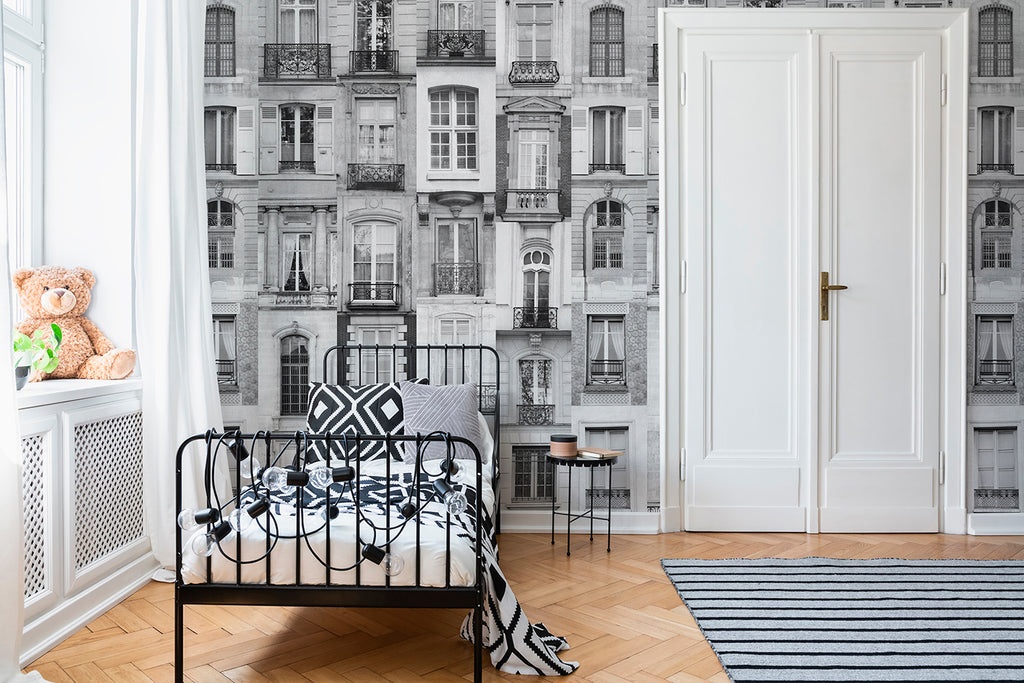 Rive Droite Panoramic Wallpaper - Black