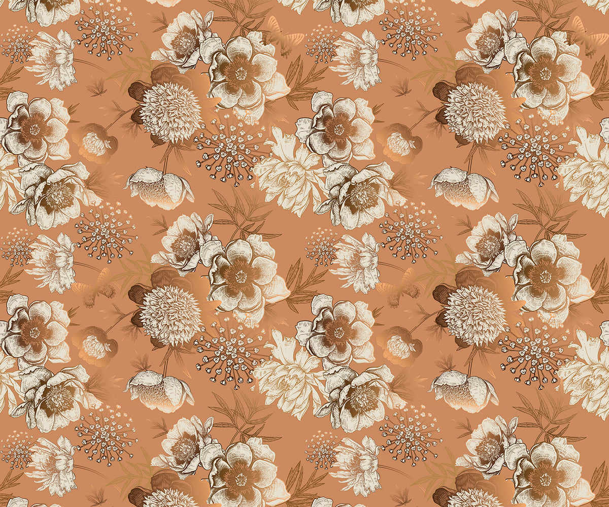 Madeleine Panoramic Wallpaper - Caramel