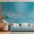Panoramic Wallpaper The Big Blue - Blue