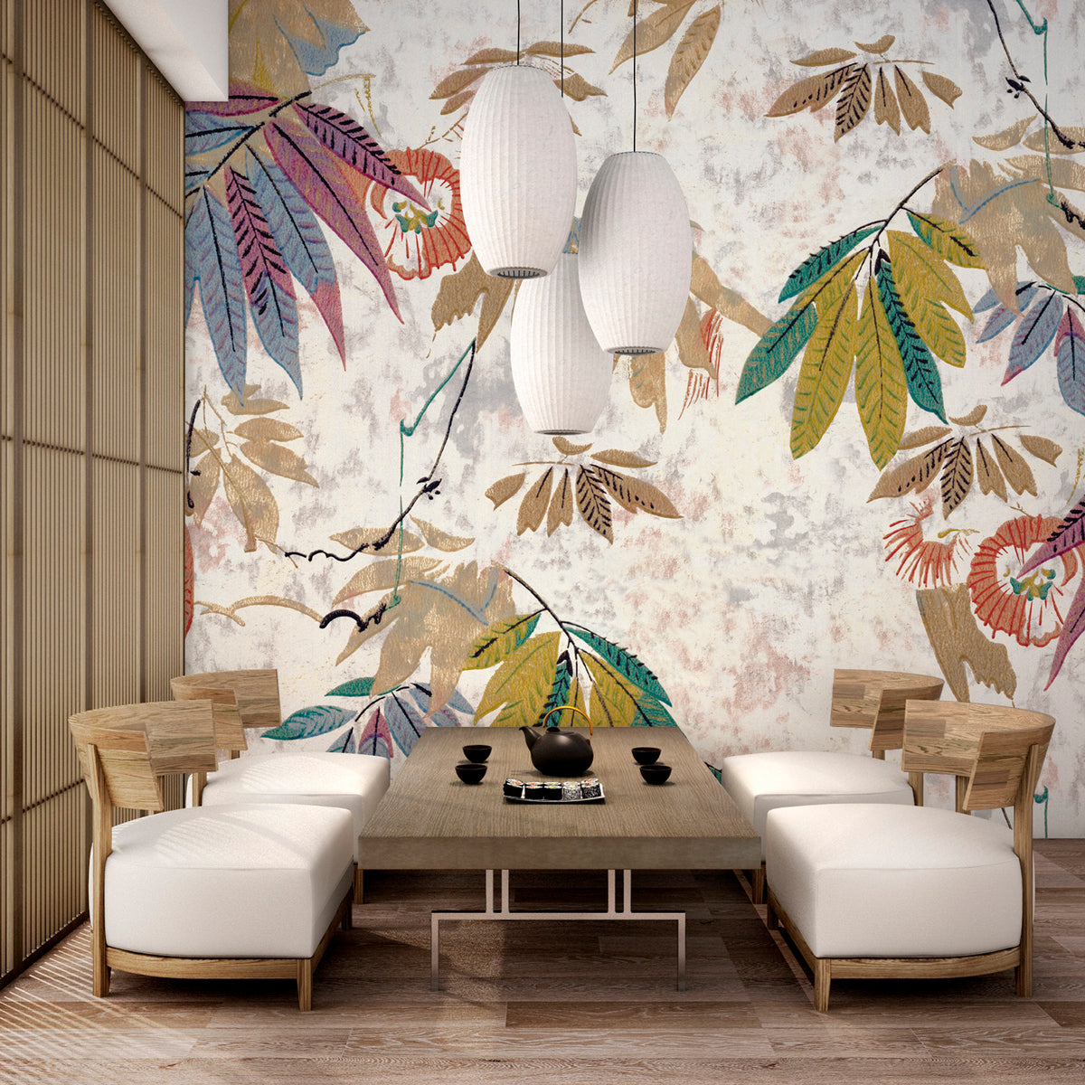 Papier Peint Panoramique Foliage Xl - Multicolore