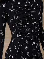 Midnight Bloom Mini Dress
