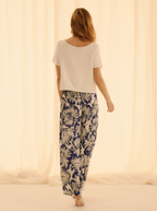 Purple Hibiscus Pants