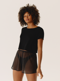 Pantalones cortos puente negros
