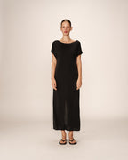 Peace Midi Dress - Anthracite