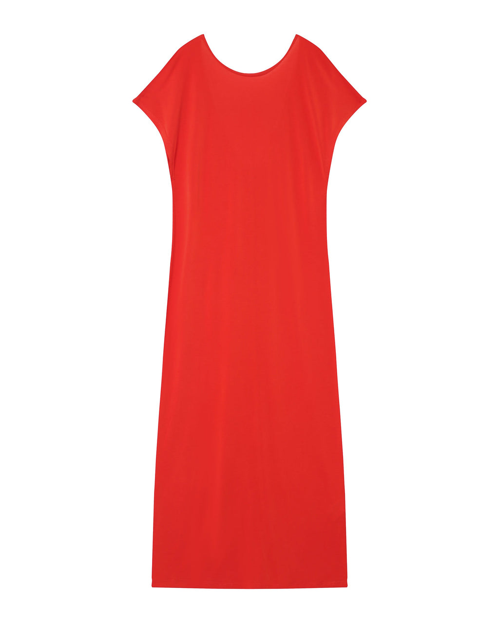 Robe Mi-Longue Peace - Rouge