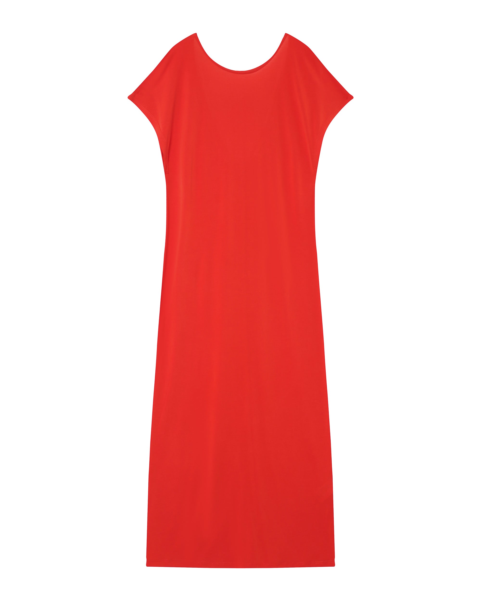 Robe Mi-Longue Peace - Rouge