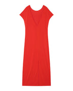 Robe Mi-Longue Peace - Rouge