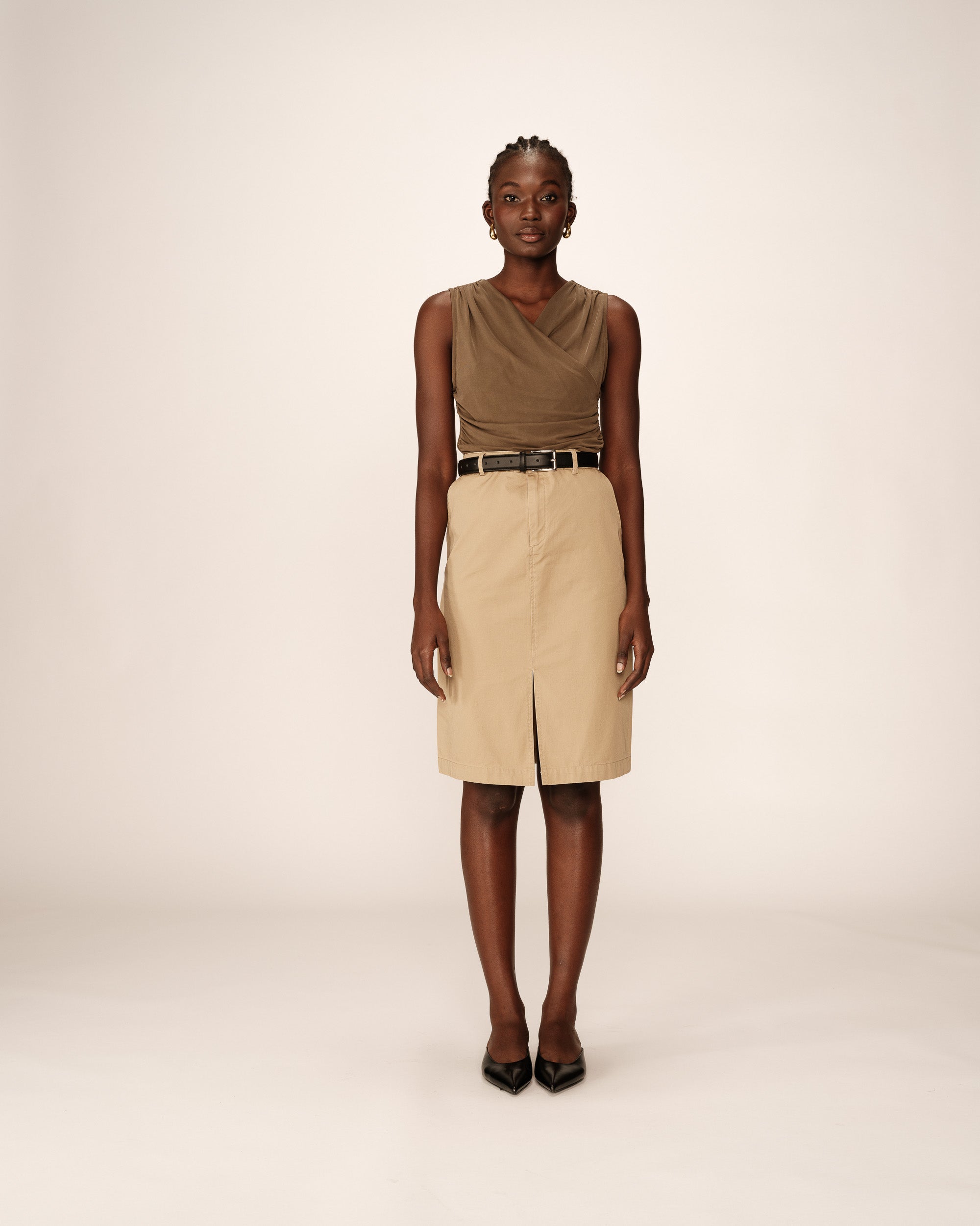 Jupe Pencil - Beige