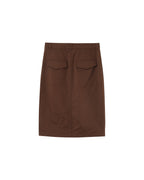 Falda Pencil - Chocolate