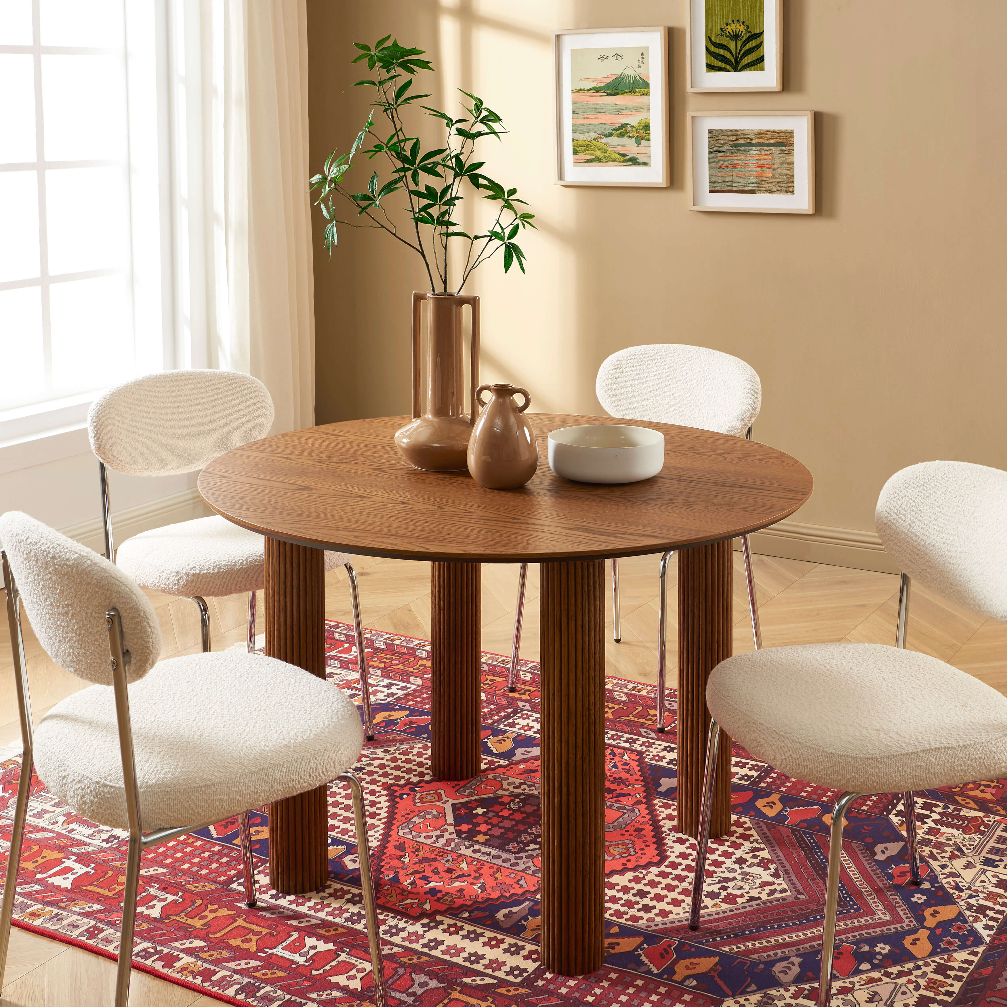 Penelope - Table - Oak Veneer - Walnut