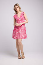 Vestido corto sin mangas - Rosa
