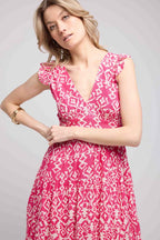 Vestido corto sin mangas - Rosa