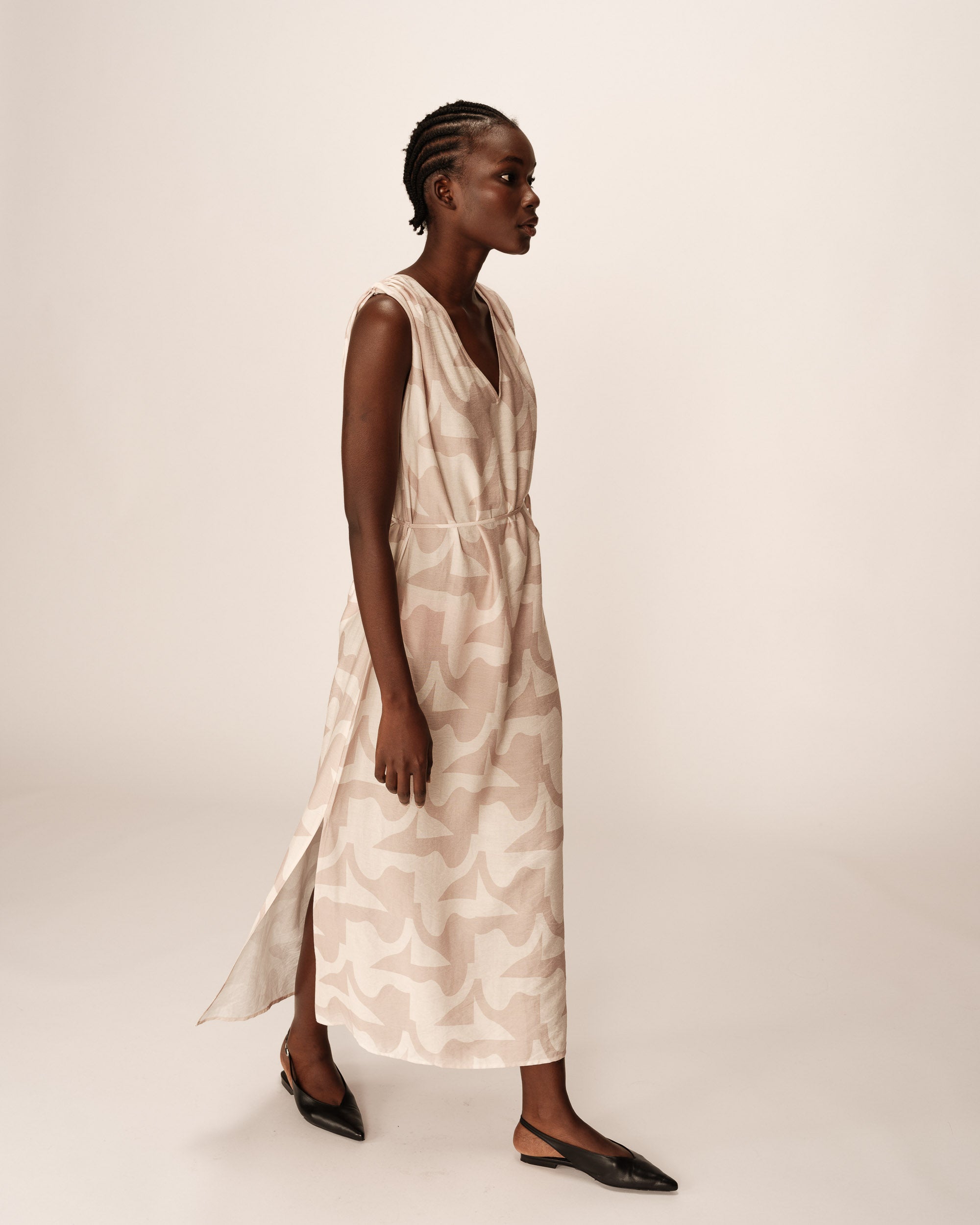 Robe Longue Pensee - Beige