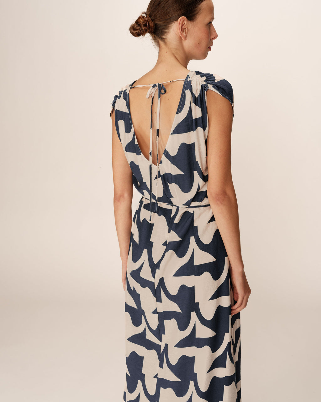 Robe Longue Pensee - Marine