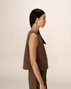 Pepino Khaki Large Cropped Top