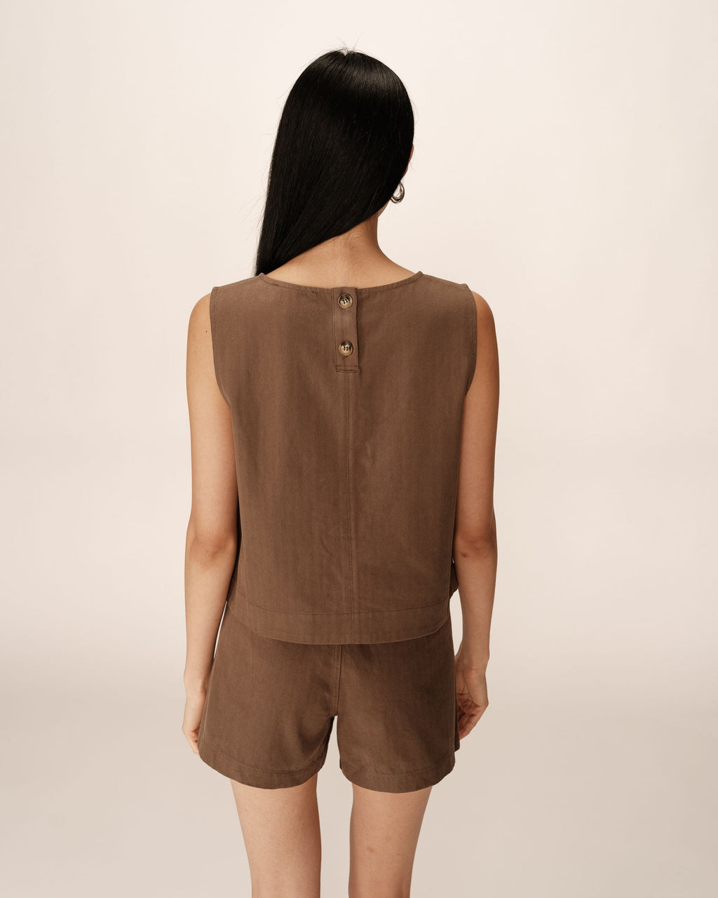 Pepino Khaki Large Cropped Top