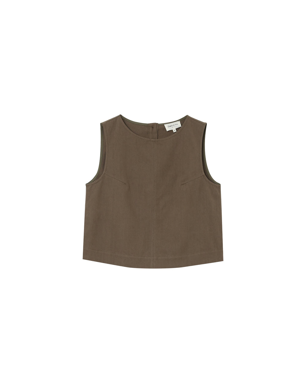 Pepino Khaki Large Cropped Top