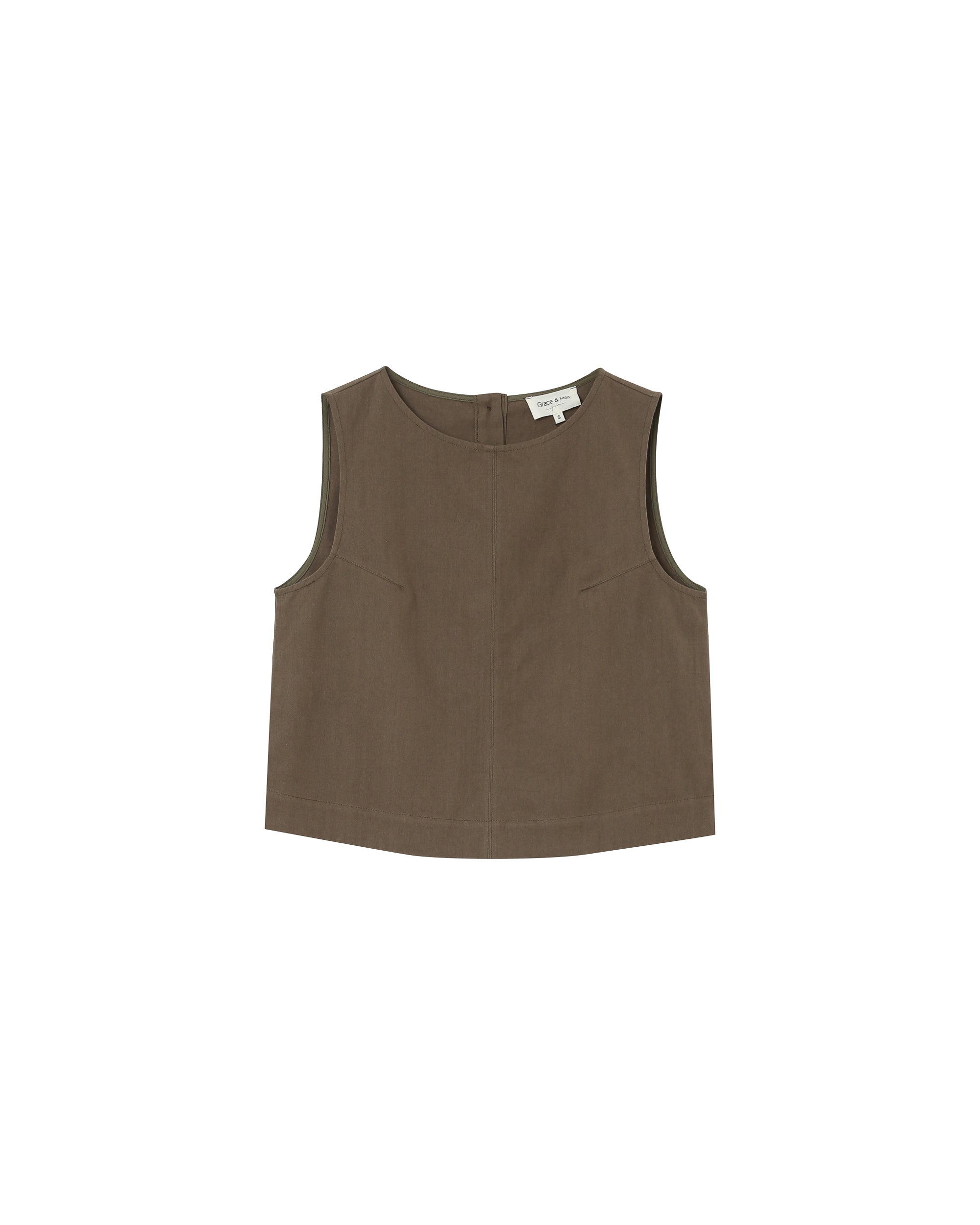 Pepino Khaki Large Cropped Top